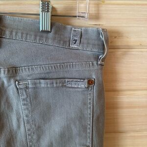 7 For All Mankind Skinny Jeans - Olive Gray